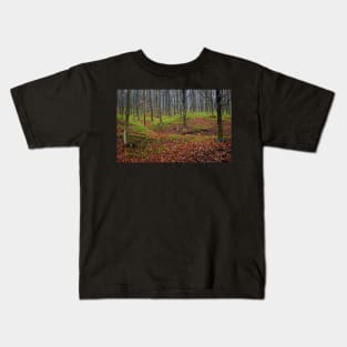 Enchanted forest in autumn Kids T-Shirt